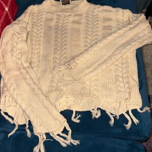 Ivory Cable Knit Sweater